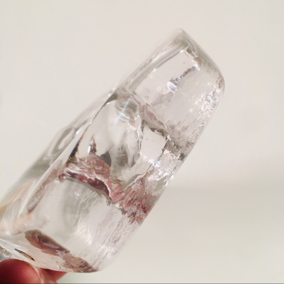 Vintage Pukeberg Sweden Clear Glass Bird Napkin Holders - Picture 6 of 6